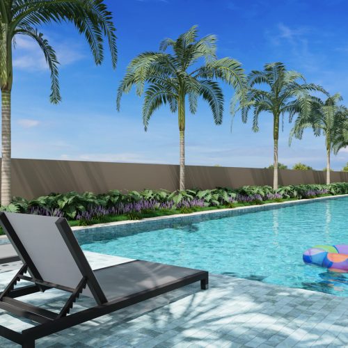 Piscina adulto aquecida com prainha