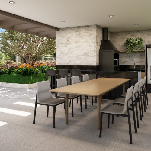 Espaço grill I e II com varanda