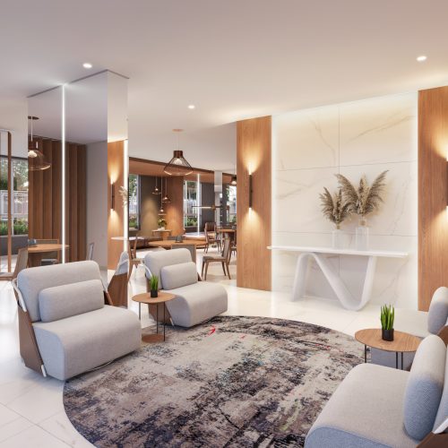 Living integrado ao Salão de festas e Espaço gourmet