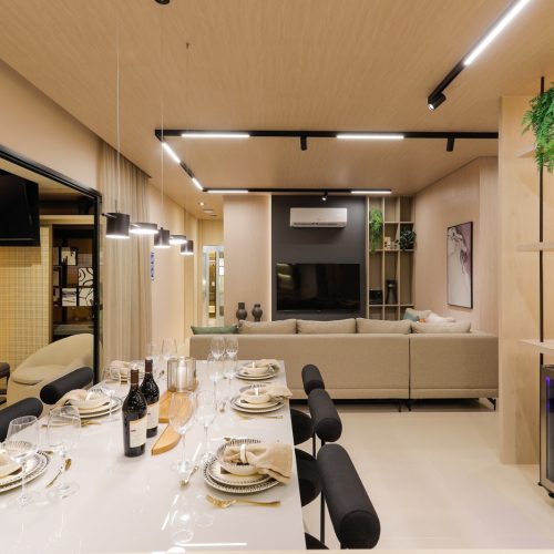 Sala de jantar e sala de estar