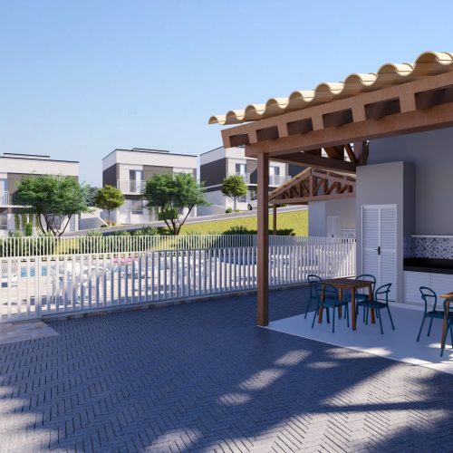 área Gourmet com Churrasqueira