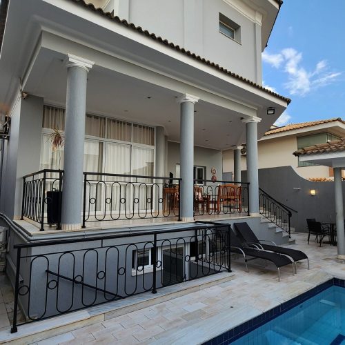 área de Lazer vista para a casa